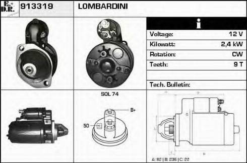 EDR 913319 - Motorino d'avviamento autozon.pro