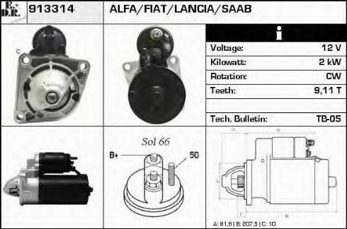 EDR 913314 - Motorino d'avviamento autozon.pro