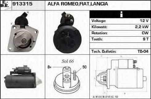 EDR 913315 - Motorino d'avviamento autozon.pro