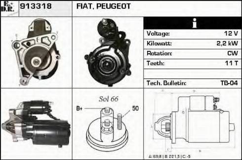 EDR 913318 - Motorino d'avviamento autozon.pro