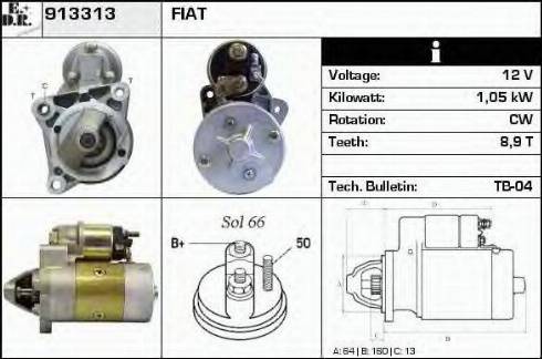 EDR 913313 - Motorino d'avviamento autozon.pro