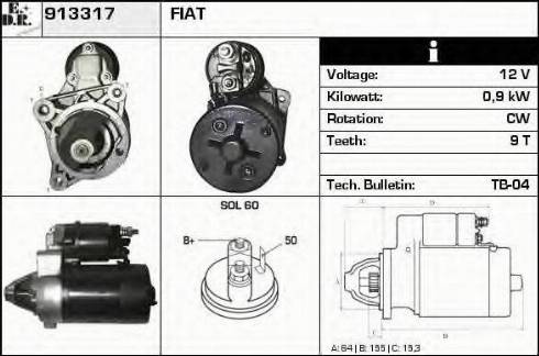 EDR 913317 - Motorino d'avviamento autozon.pro