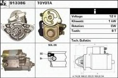 EDR 913386 - Motorino d'avviamento autozon.pro