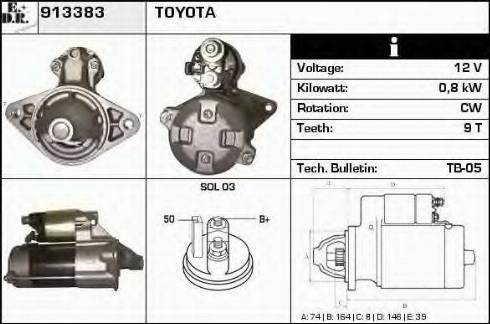 EDR 913383 - Motorino d'avviamento autozon.pro