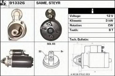 EDR 913326 - Motorino d'avviamento autozon.pro