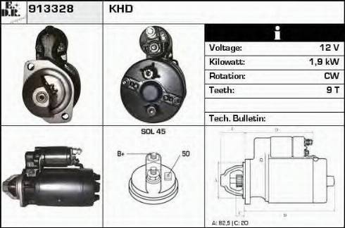 EDR 913328 - Motorino d'avviamento autozon.pro