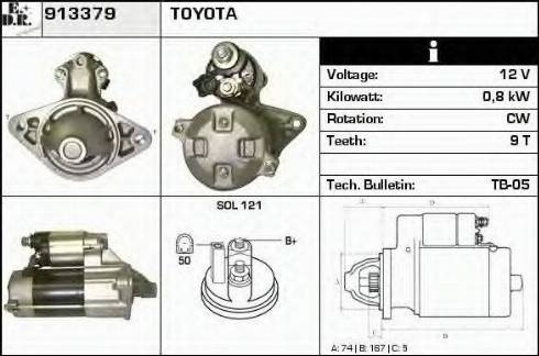 EDR 913379 - Motorino d'avviamento autozon.pro