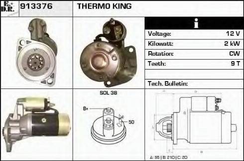 EDR 913376 - Motorino d'avviamento autozon.pro