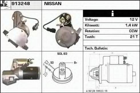 EDR 913248 - Motorino d'avviamento autozon.pro