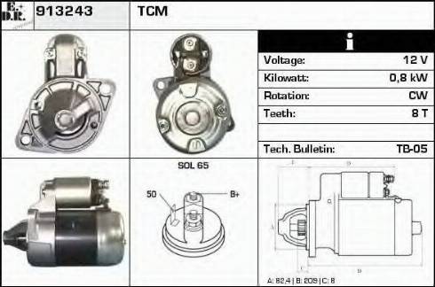 EDR 913243 - Motorino d'avviamento autozon.pro