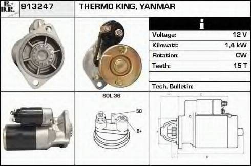 EDR 913247 - Motorino d'avviamento autozon.pro