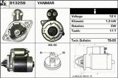 EDR 913259 - Motorino d'avviamento autozon.pro