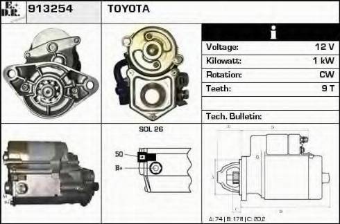 EDR 913254 - Motorino d'avviamento autozon.pro