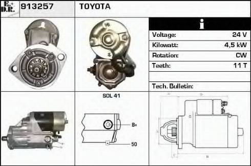 EDR 913257 - Motorino d'avviamento autozon.pro