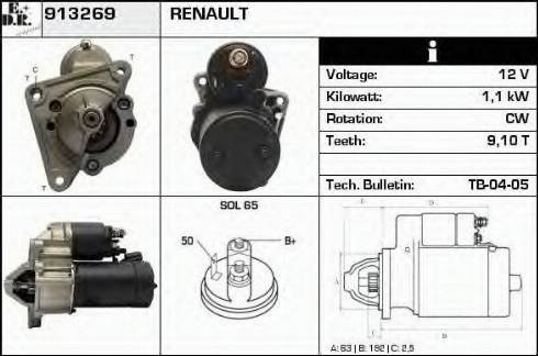 EDR 913269 - Motorino d'avviamento autozon.pro