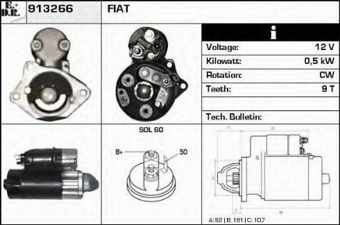 EDR 913266 - Motorino d'avviamento autozon.pro