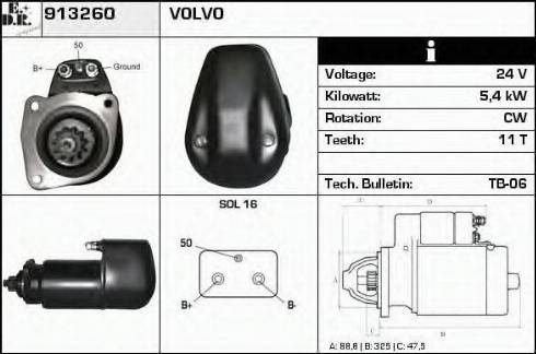 EDR 913260 - Motorino d'avviamento autozon.pro