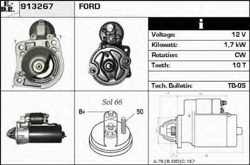 EDR 913267 - Motorino d'avviamento autozon.pro