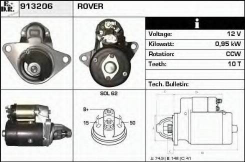 EDR 913206 - Motorino d'avviamento autozon.pro