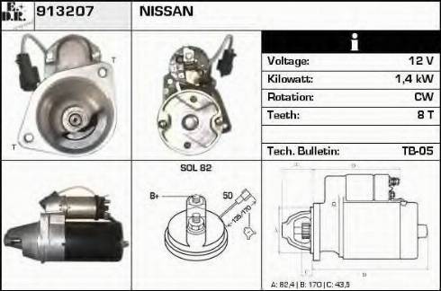 EDR 913207 - Motorino d'avviamento autozon.pro