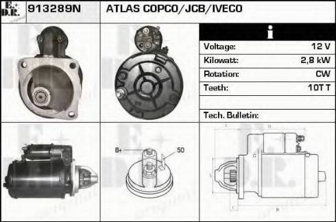 EDR 913289N - Motorino d'avviamento autozon.pro