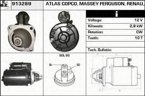 EDR 913289 - Motorino d'avviamento autozon.pro