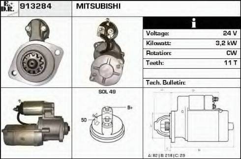 EDR 913284 - Motorino d'avviamento autozon.pro