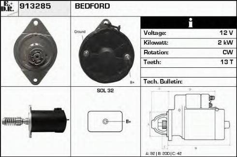 EDR 913285 - Motorino d'avviamento autozon.pro