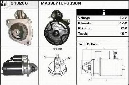 EDR 913286 - Motorino d'avviamento autozon.pro