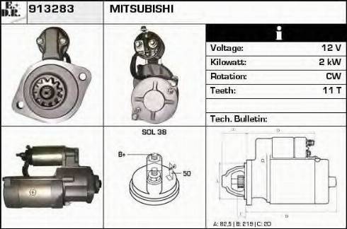 EDR 913283 - Motorino d'avviamento autozon.pro