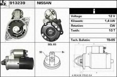 EDR 913239 - Motorino d'avviamento autozon.pro