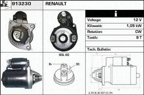 EDR 913230 - Motorino d'avviamento autozon.pro