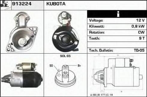 EDR 913224 - Motorino d'avviamento autozon.pro