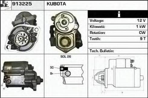 EDR 913225 - Motorino d'avviamento autozon.pro