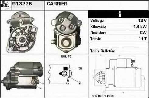 EDR 913228 - Motorino d'avviamento autozon.pro