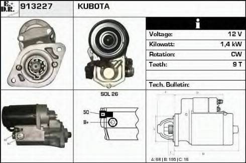 EDR 913227 - Motorino d'avviamento autozon.pro