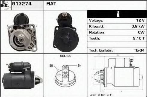 EDR 913274 - Motorino d'avviamento autozon.pro