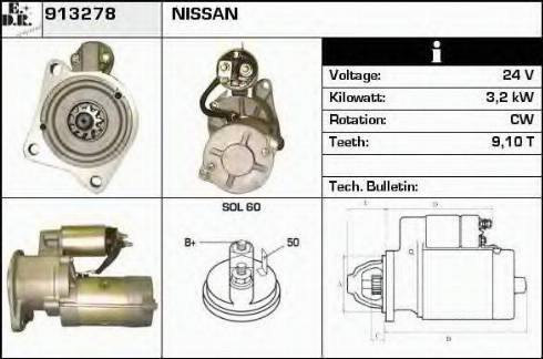 EDR 913278 - Motorino d'avviamento autozon.pro