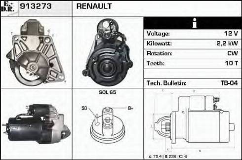 EDR 913273 - Motorino d'avviamento autozon.pro