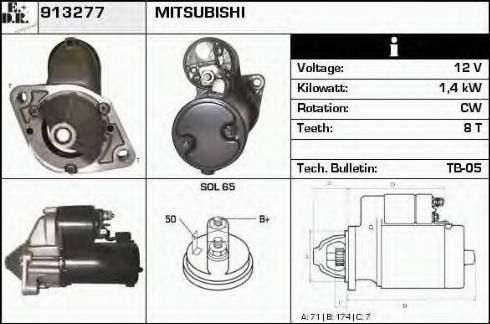 EDR 913277 - Motorino d'avviamento autozon.pro