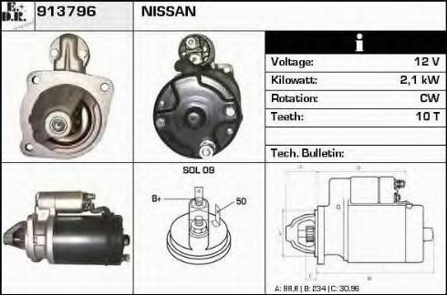 EDR 913796 - Motorino d'avviamento autozon.pro