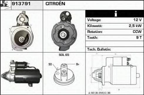 EDR 913791 - Motorino d'avviamento autozon.pro