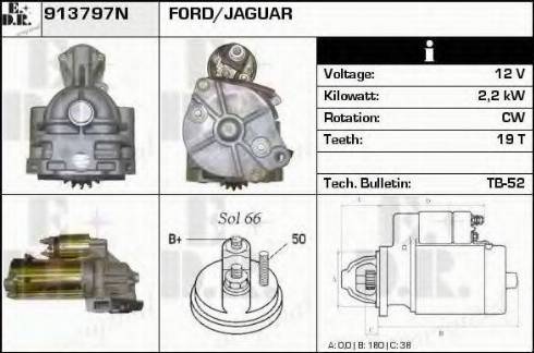 EDR 913797N - Motorino d'avviamento autozon.pro