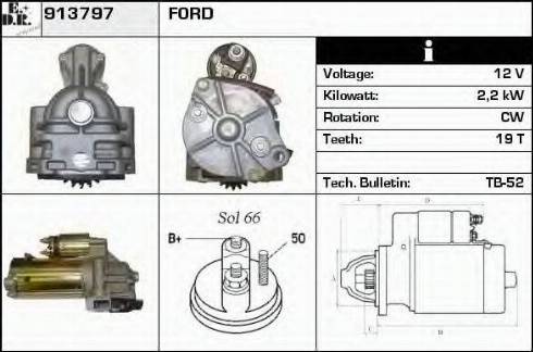 EDR 913797 - Motorino d'avviamento autozon.pro