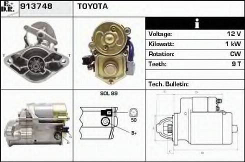 EDR 913748 - Motorino d'avviamento autozon.pro