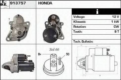 EDR 913757 - Motorino d'avviamento autozon.pro