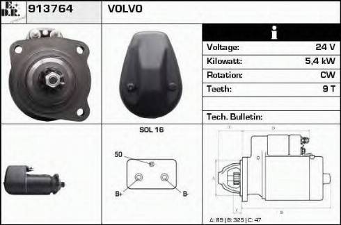 EDR 913764 - Motorino d'avviamento autozon.pro