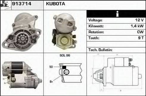 EDR 913714 - Motorino d'avviamento autozon.pro