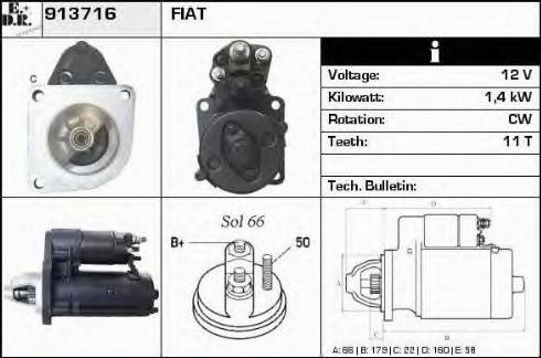 EDR 913716 - Motorino d'avviamento autozon.pro