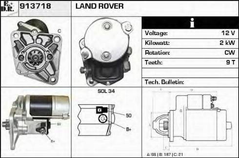 EDR 913718 - Motorino d'avviamento autozon.pro